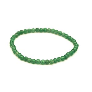Stone Bracelet Green Aventurine Faceted 4mm