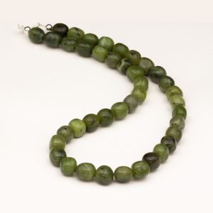 Stone Necklace Green Jade