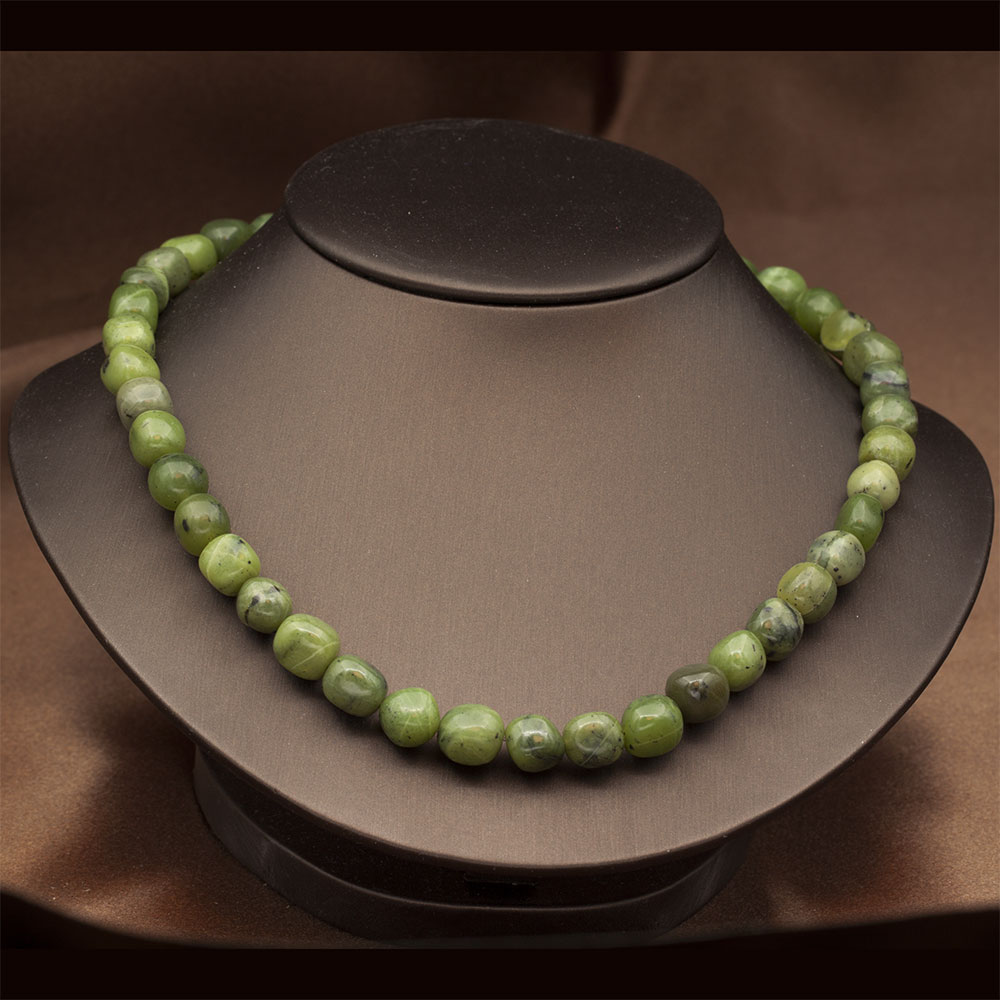 Stone Necklace Green Jade