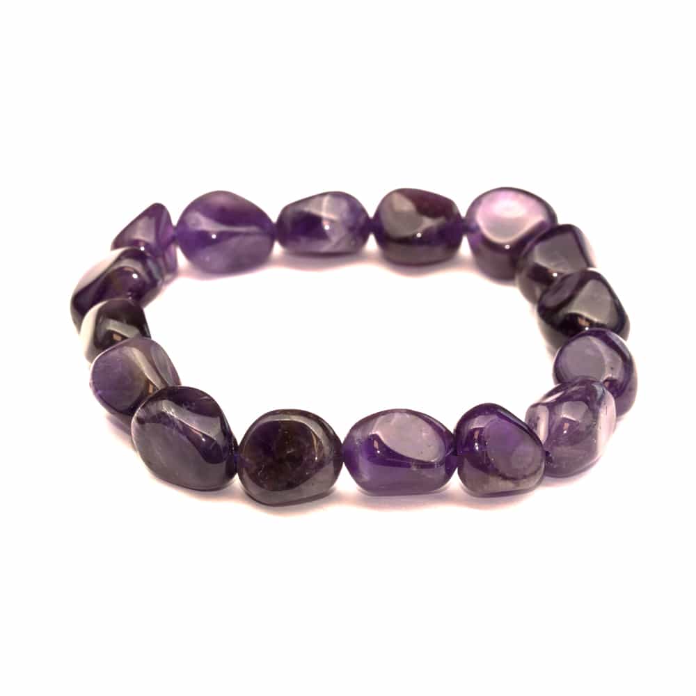 Ametist armband, Trumlade – stenarmband i natursten