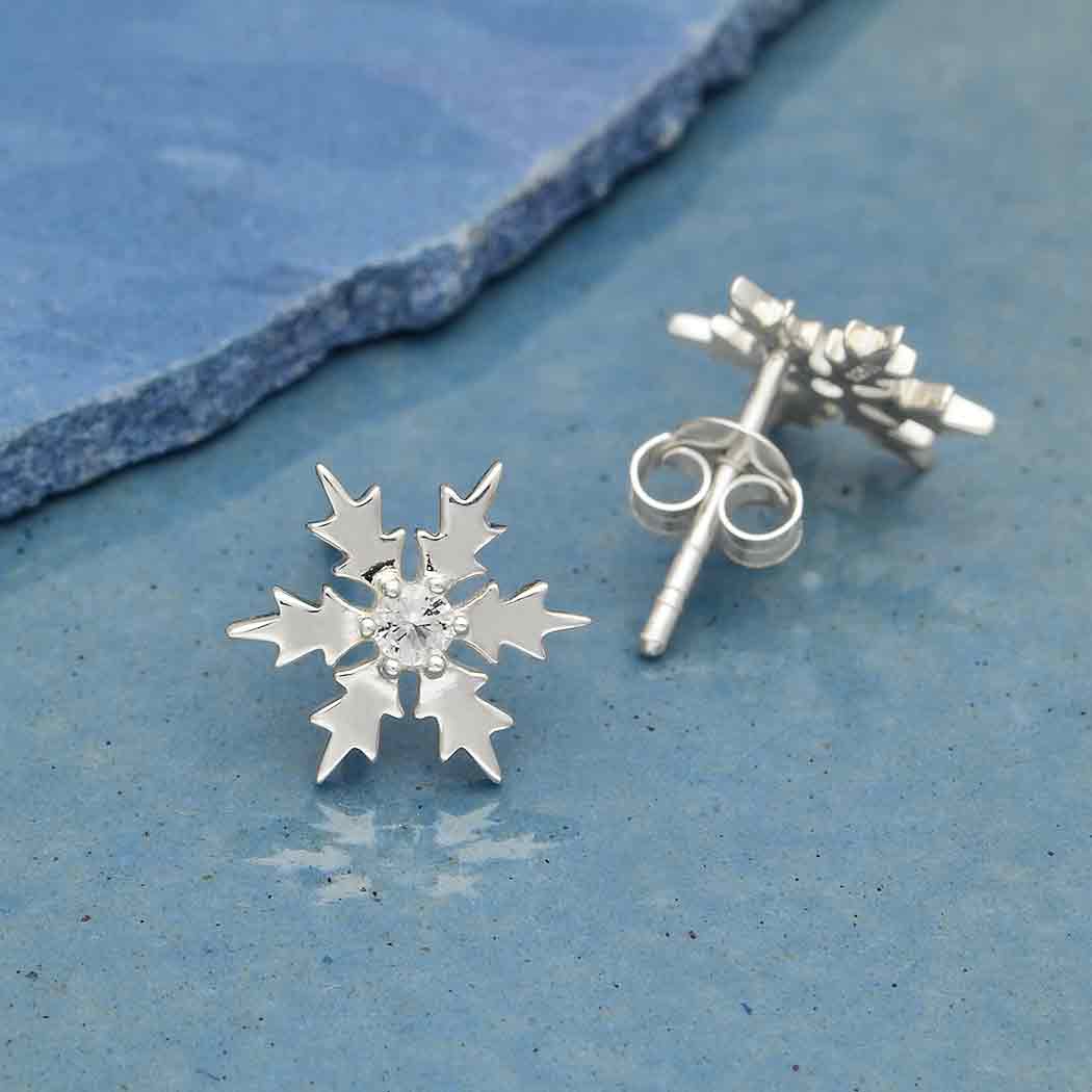 Örhänge snöflinga