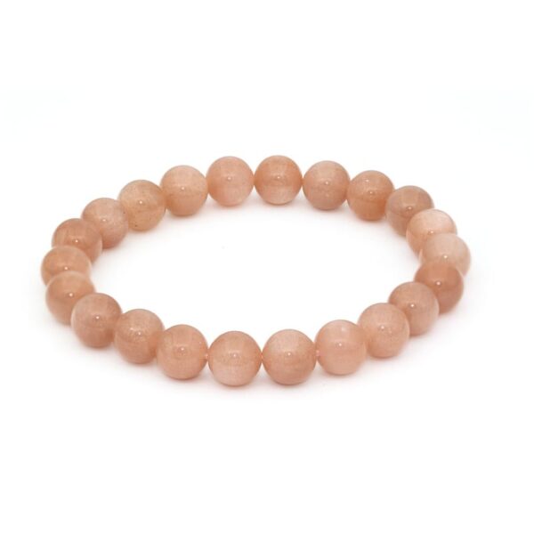 Persikomånsten armband 8 mm – stenarmband i natursten
