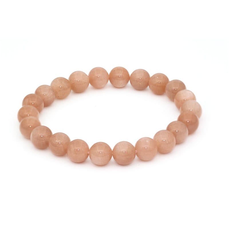 Persikomånsten armband 8 mm – stenarmband i natursten