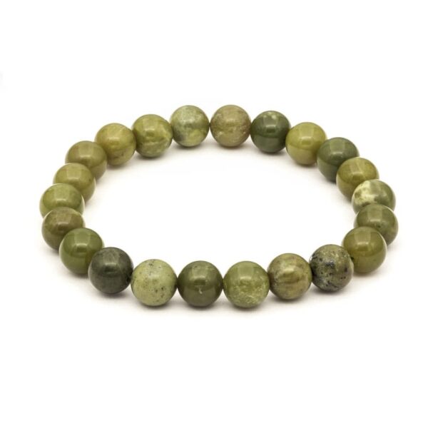 Grön jade armband 8 mm – stenarmband i natursten