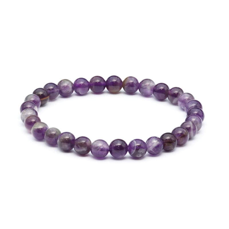 Ametist armband 6 mm – stenarmband i natursten