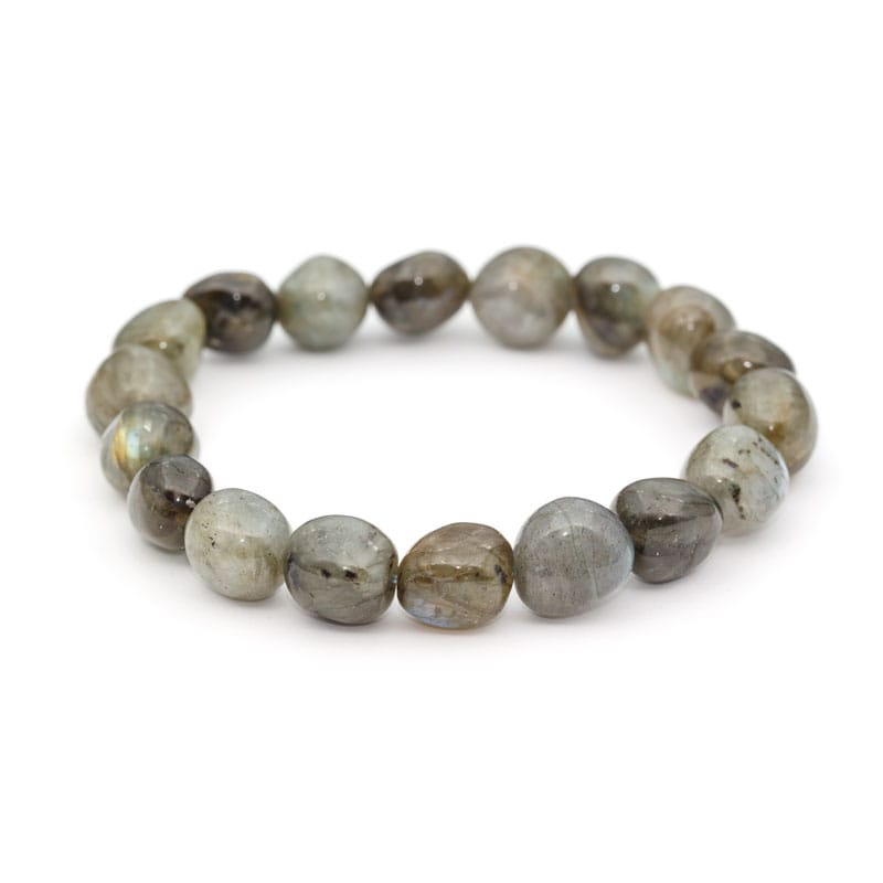 Labradorit armband, Trumlade – stenarmband i natursten