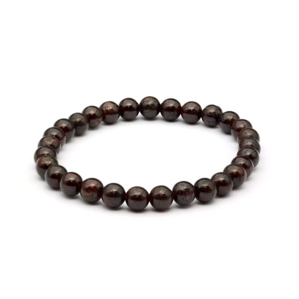 Granat armband 6 mm – stenarmband i natursten