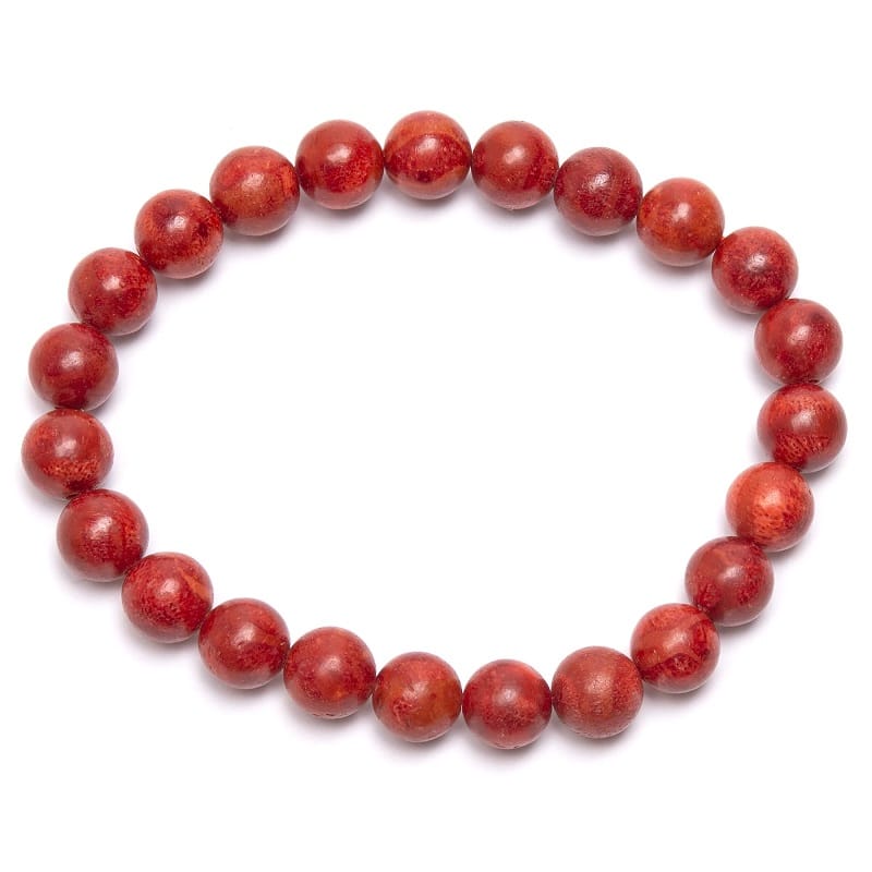 Korall armband 8 mm – stenarmband i natursten
