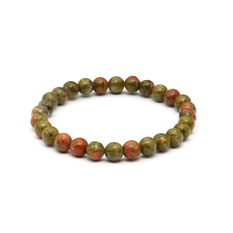 Unakit armband 6 mm – stenarmband i natursten