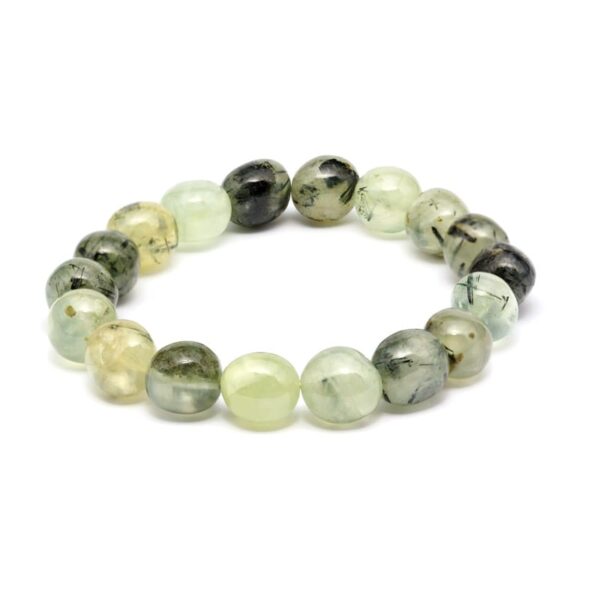 Prehnit armband, Trumlade – stenarmband i natursten