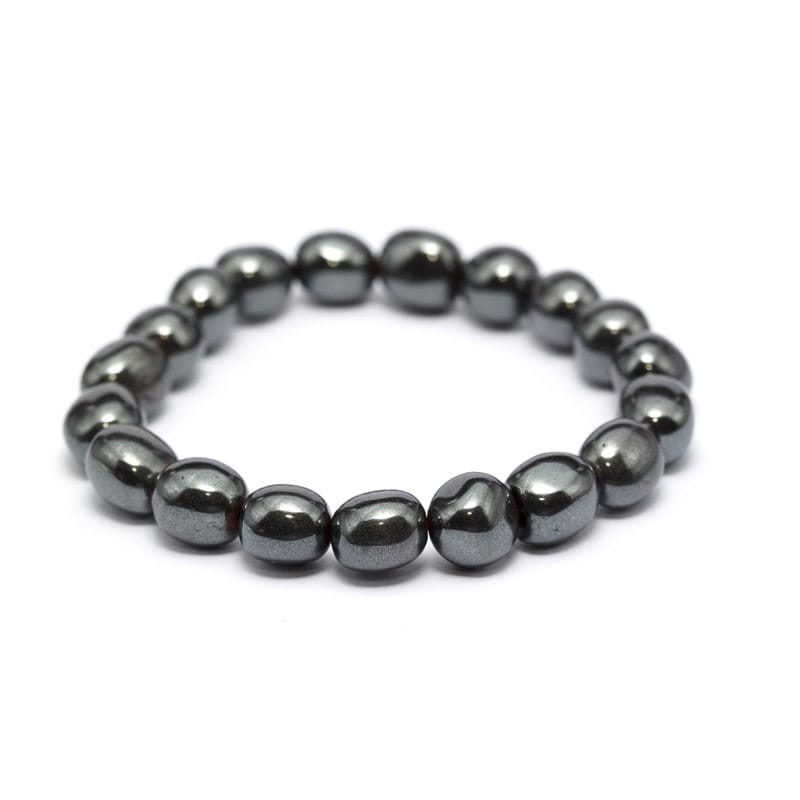 Hematit armband, Trumlade – stenarmband i natursten