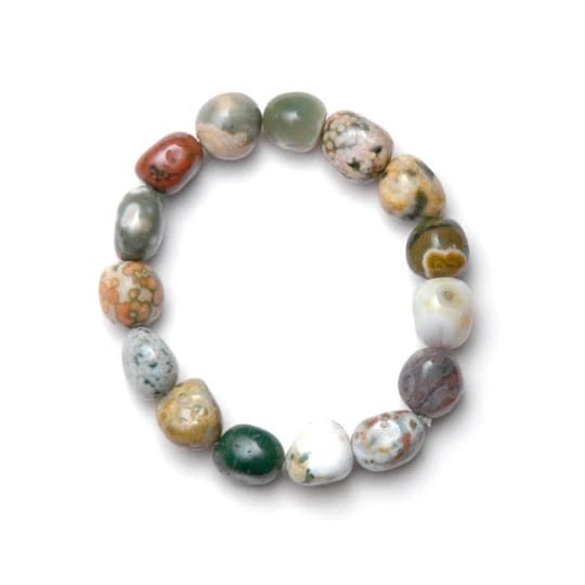 Jaspis ocean armband, Trumlade – stenarmband i natursten