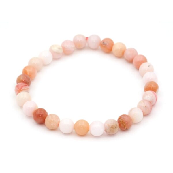 Rosa opal armband 6 mm – stenarmband i natursten