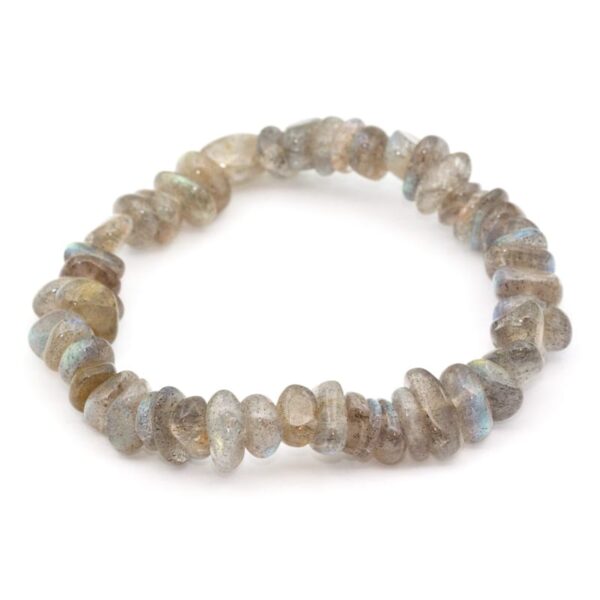 Labradorit armband med chips – stenarmband i natursten