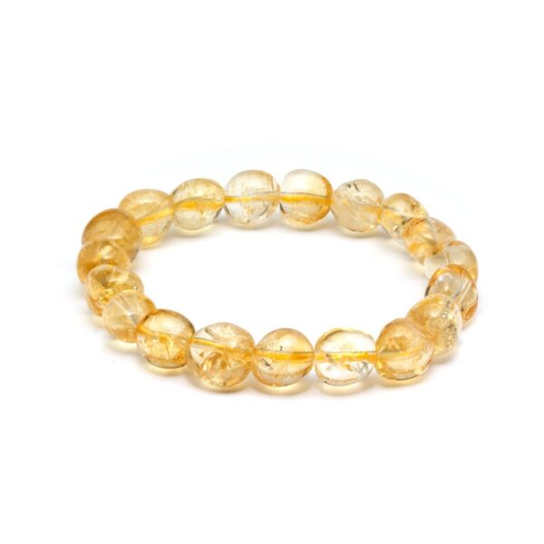 Citrin armband, Trumlade – stenarmband i natursten
