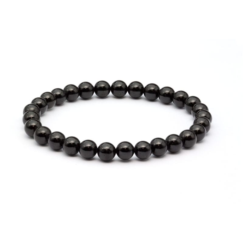 Svart turmalin armband 6 mm – stenarmband i natursten
