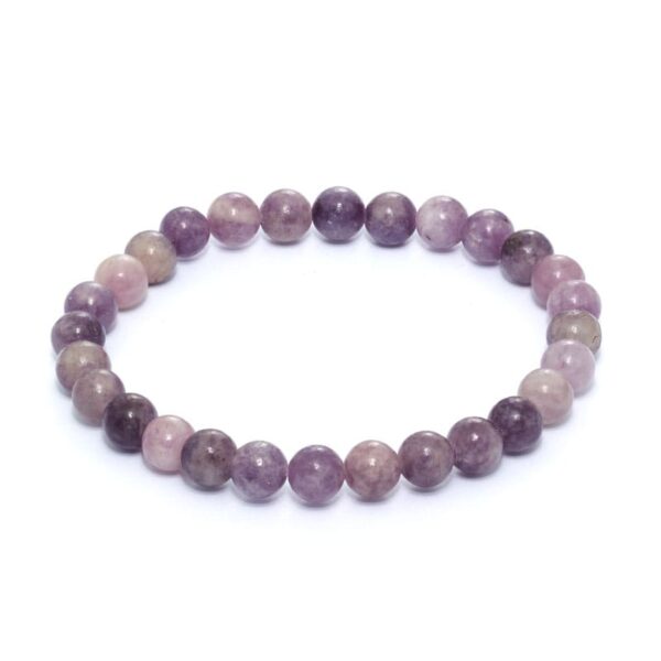 Lepidolit armband 6 mm – stenarmband i natursten