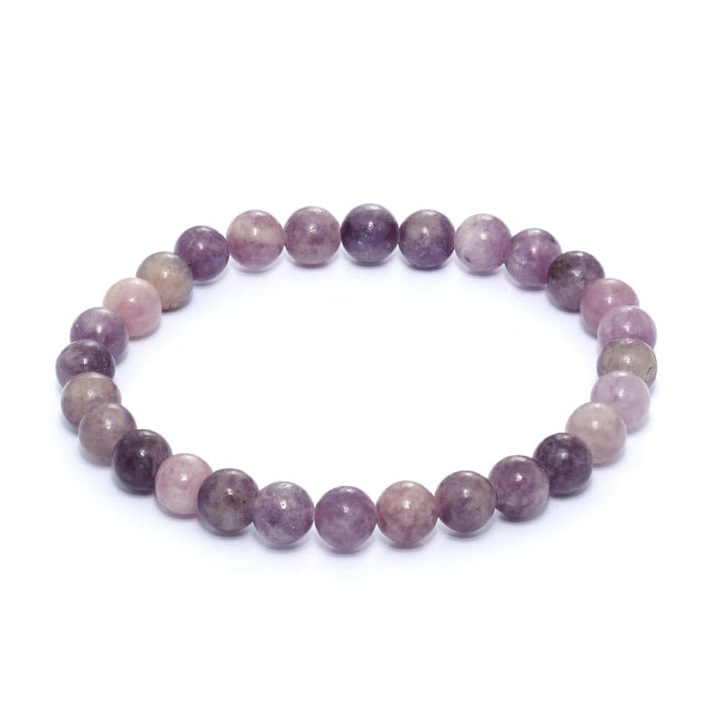 Lepidolit armband 6 mm – stenarmband i natursten
