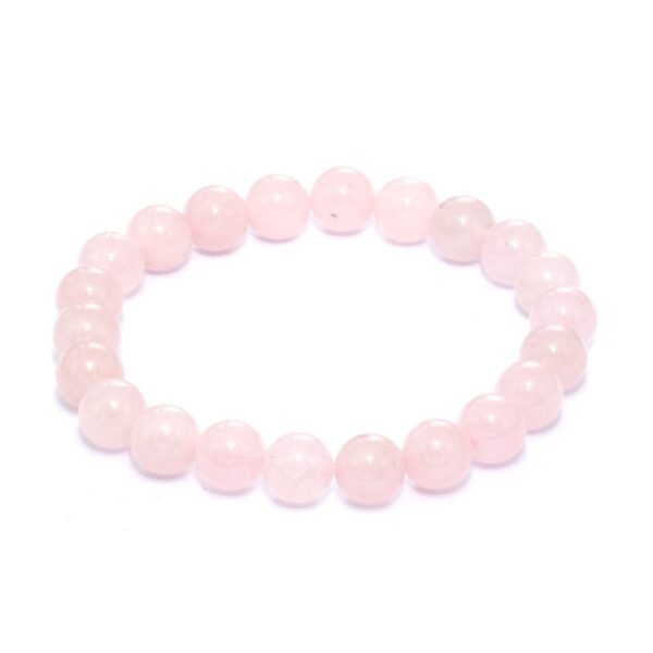 Rosenkvarts armband 8 mm – stenarmband i natursten