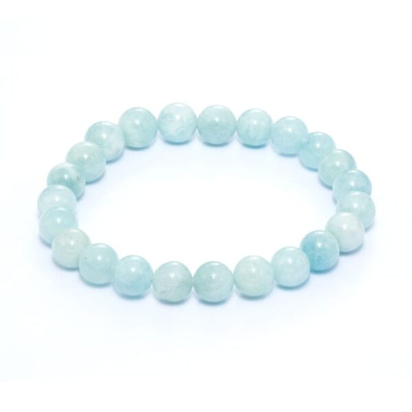 Akvamarin armband 8 mm – stenarmband i natursten