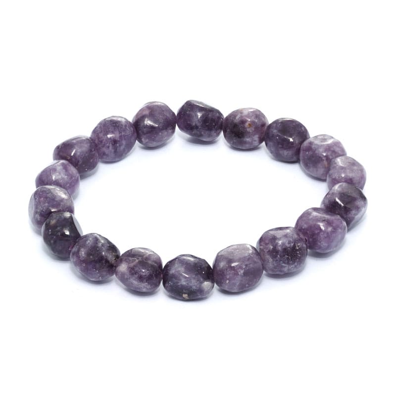 Lepidolit armband, Trumlade – stenarmband i natursten