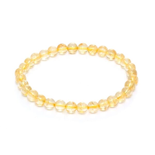 Citrin armband 6 mm – stenarmband i natursten