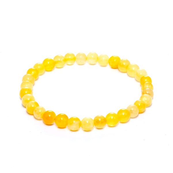 Orange kalcit armband 6 mm – stenarmband i natursten