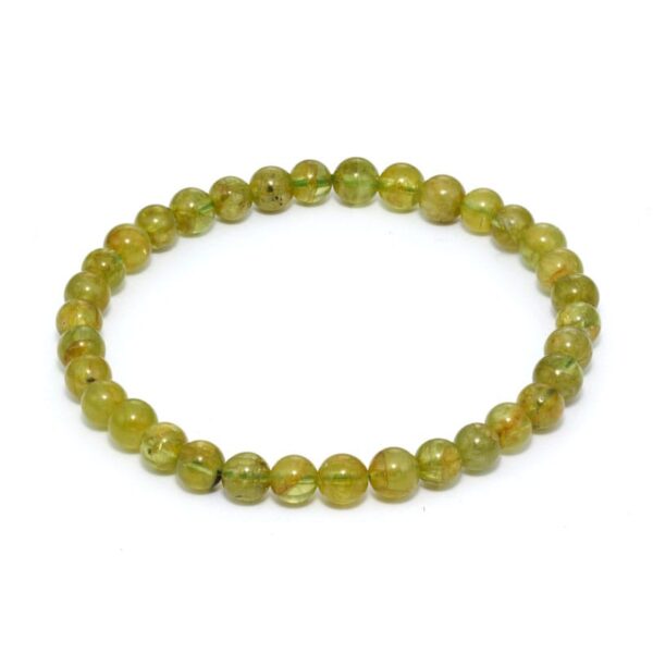 Peridot armband 6 mm – stenarmband i natursten