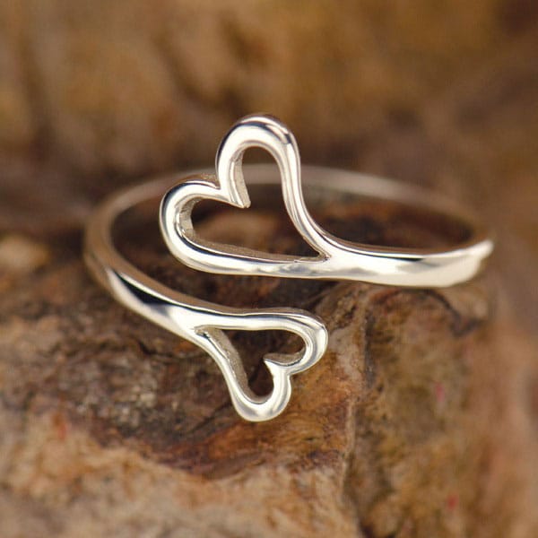 Hjärta silverring