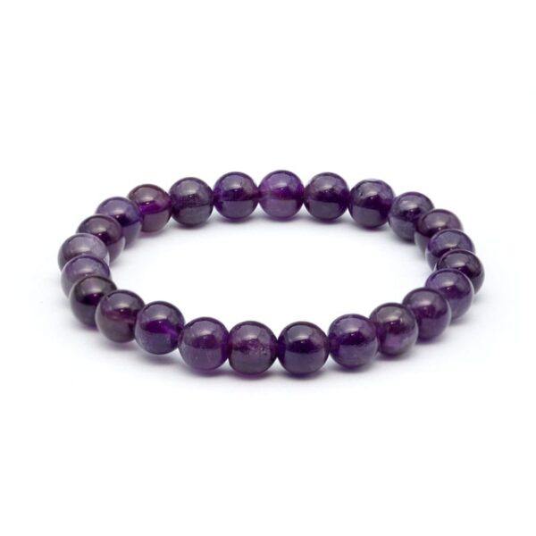 Ametist armband 8 mm – stenarmband i natursten