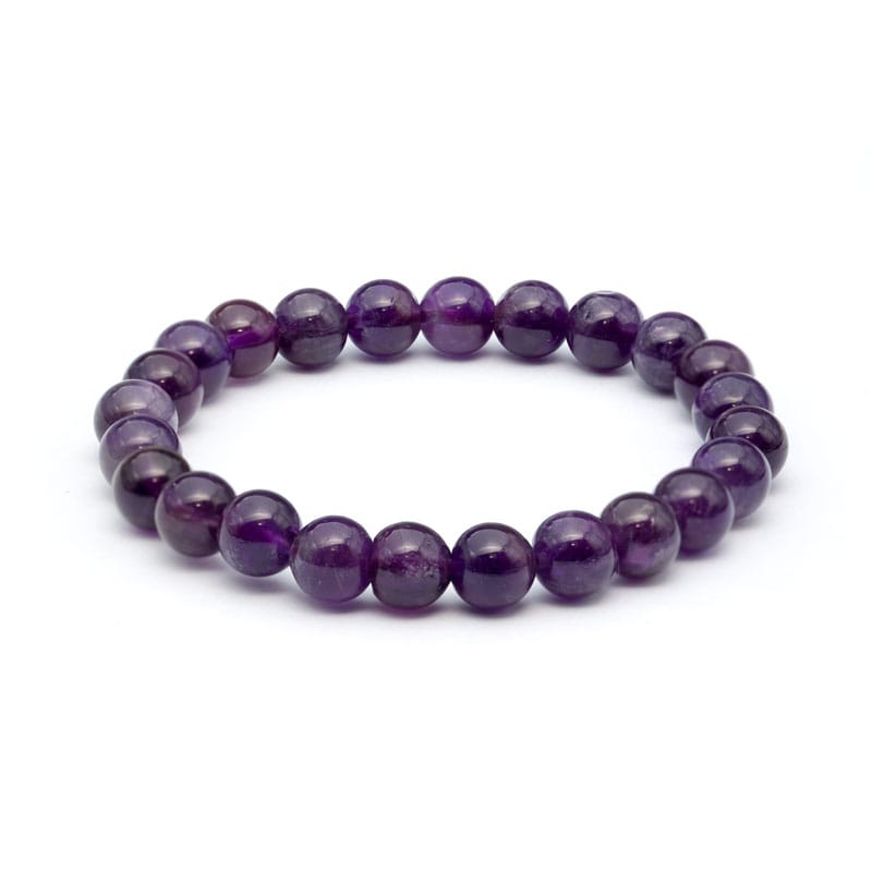 Ametist armband 8 mm – stenarmband i natursten