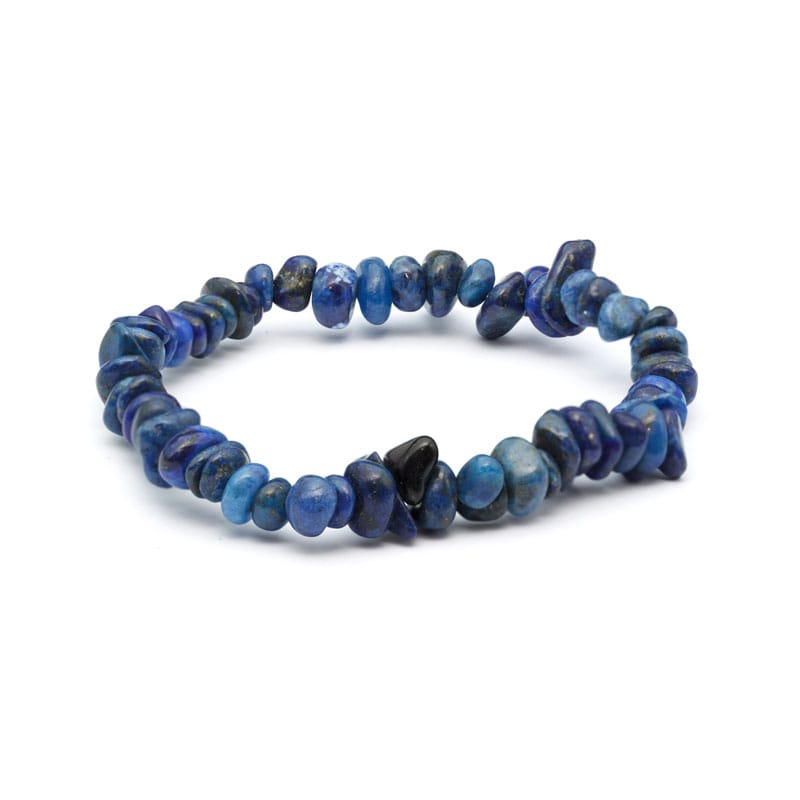 Lapis lazuli armband med chips – stenarmband i natursten