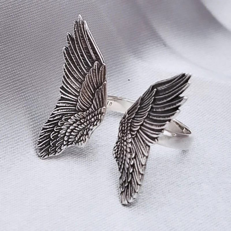 Änglavingar silverring