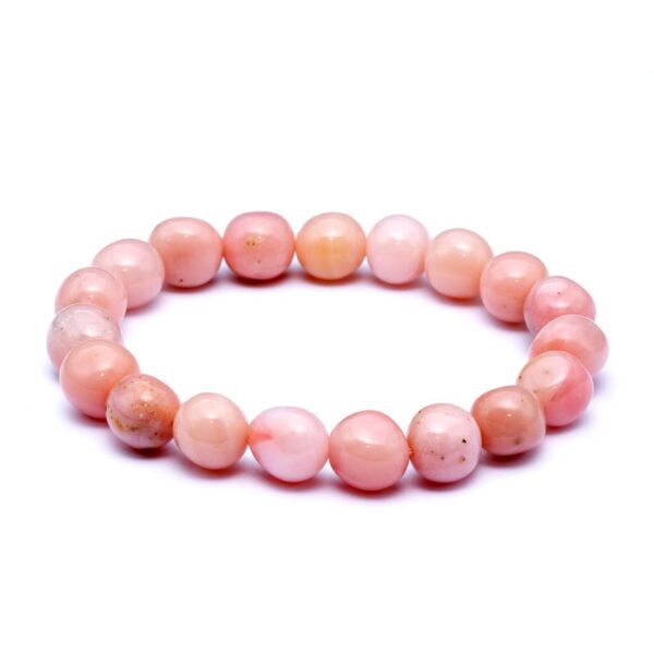 Rosa opal armband, Trumlade – stenarmband i natursten