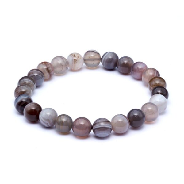 Botswana-agat armband 8 mm – stenarmband i natursten