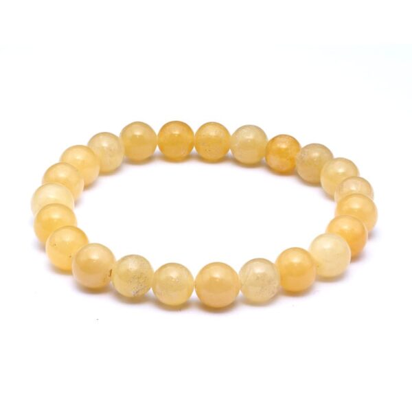 Orange kalcit armband 8 mm – stenarmband i natursten