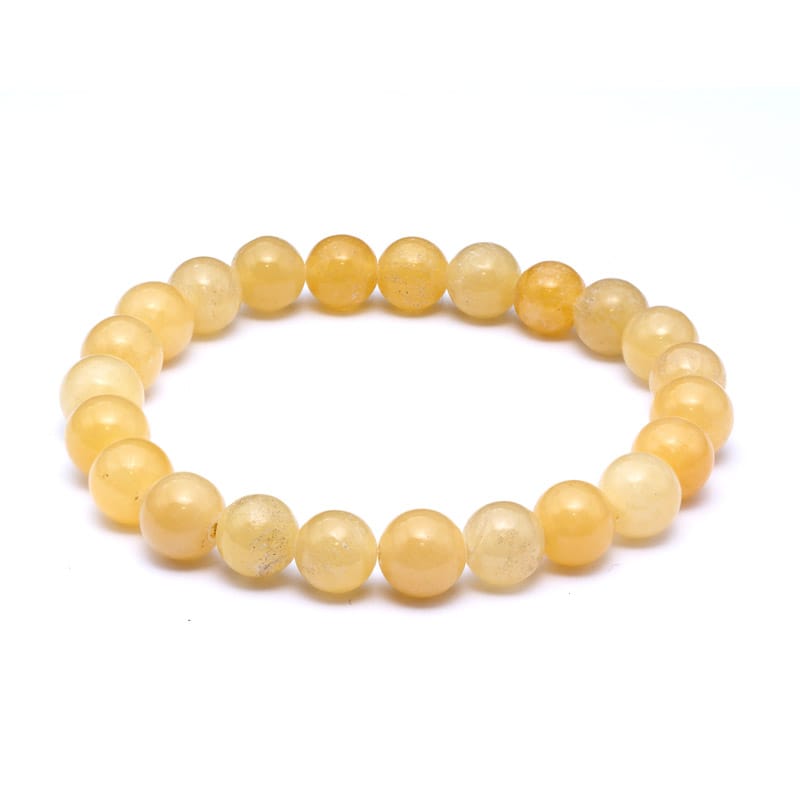 Orange kalcit armband 8 mm – stenarmband i natursten