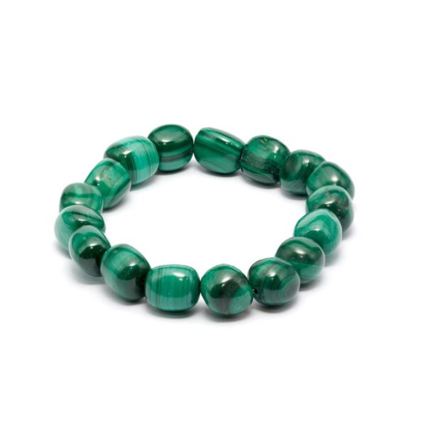 Malakit armband, Trumlade – stenarmband i natursten