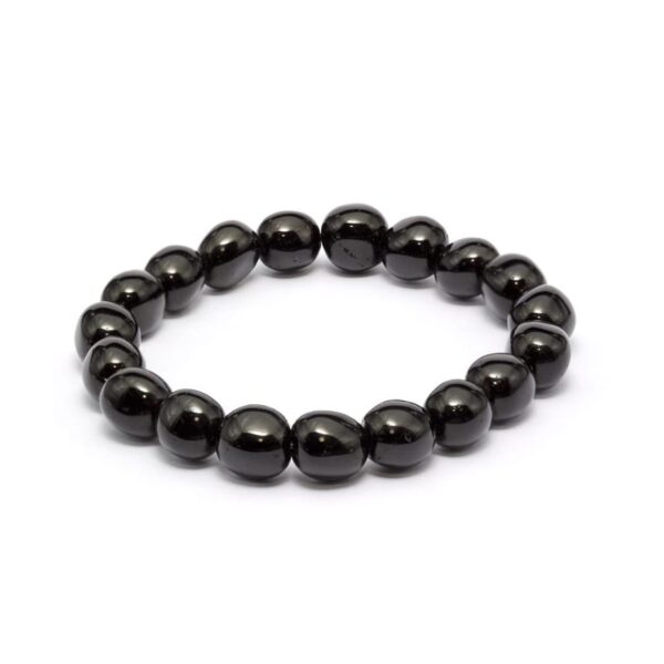 Obsidian armband, Trumlade – stenarmband i natursten
