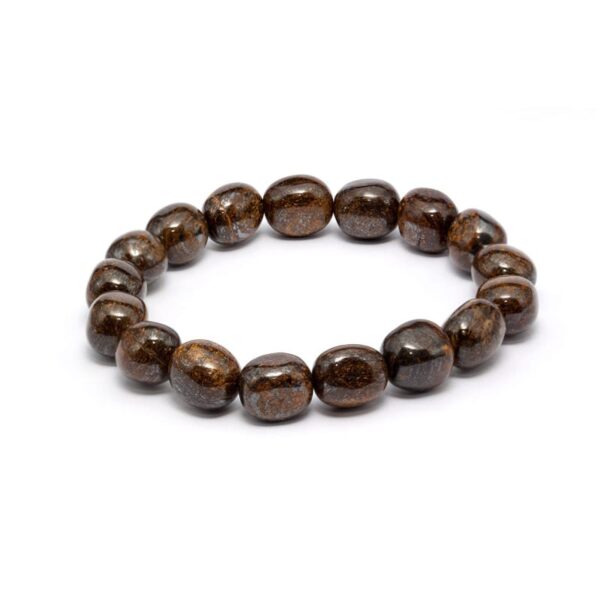 Bronsit armband, Trumlade – stenarmband i natursten