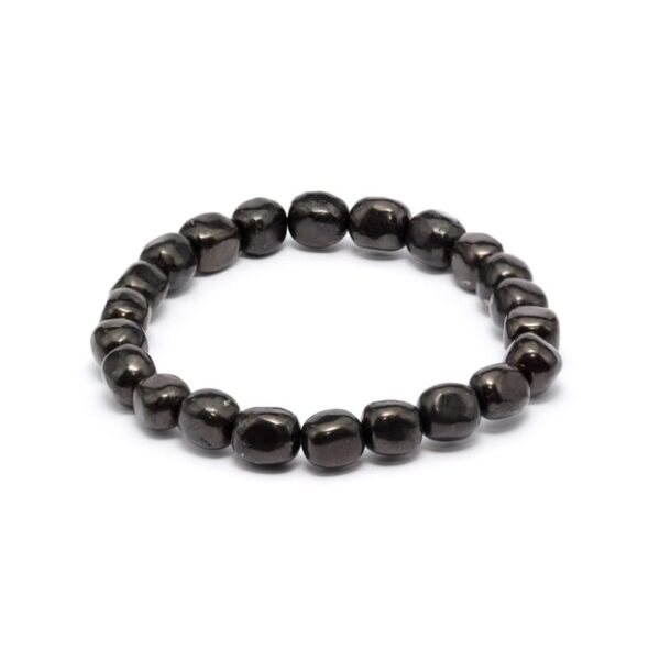 Shungit armband, Trumlade – stenarmband i natursten